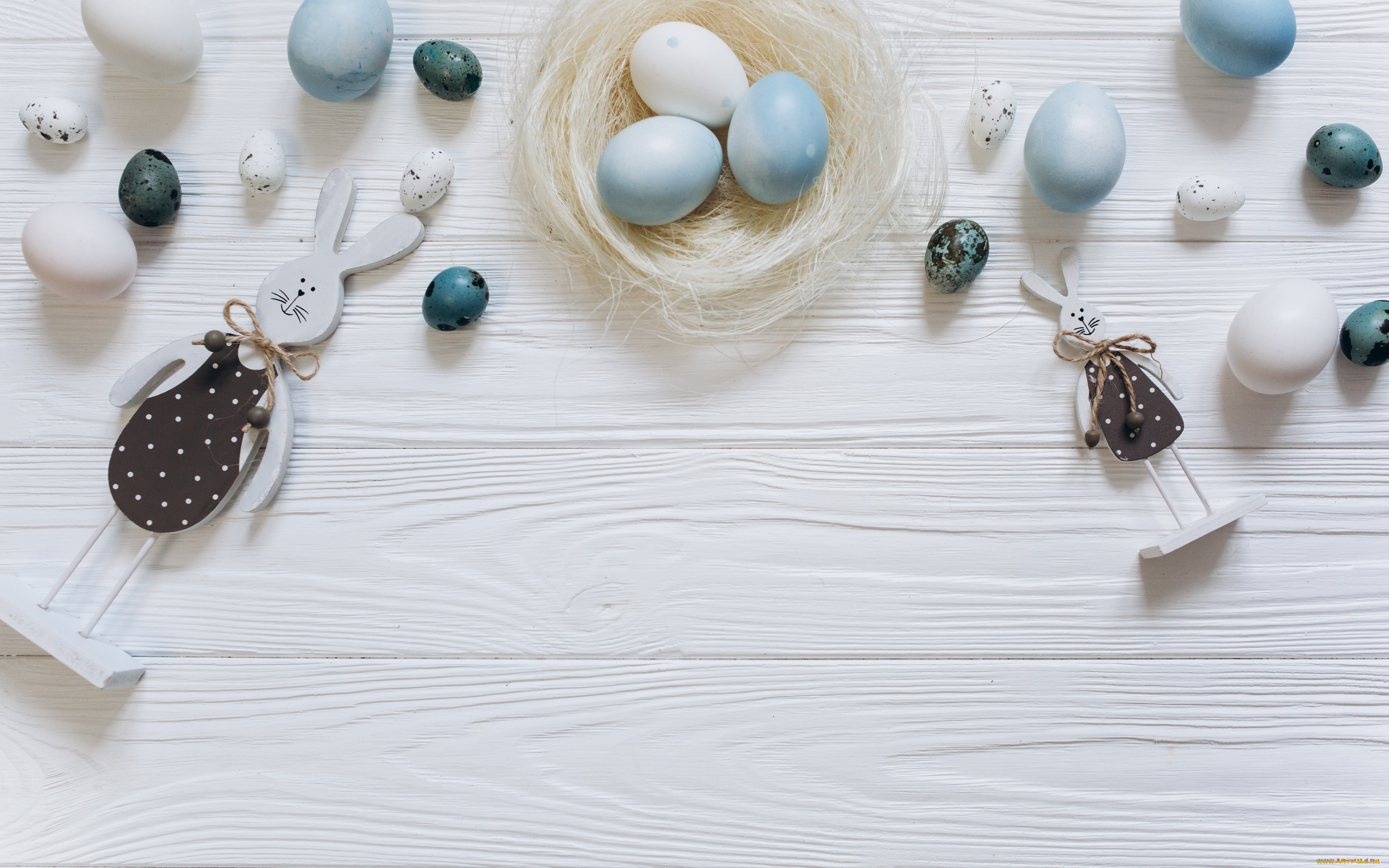 , , , spring, white, decoration, , wood, bunny, easter, , tender, happy, blue, eggs